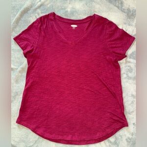 Old Navy Women's Short Sleeve Tee - Berry